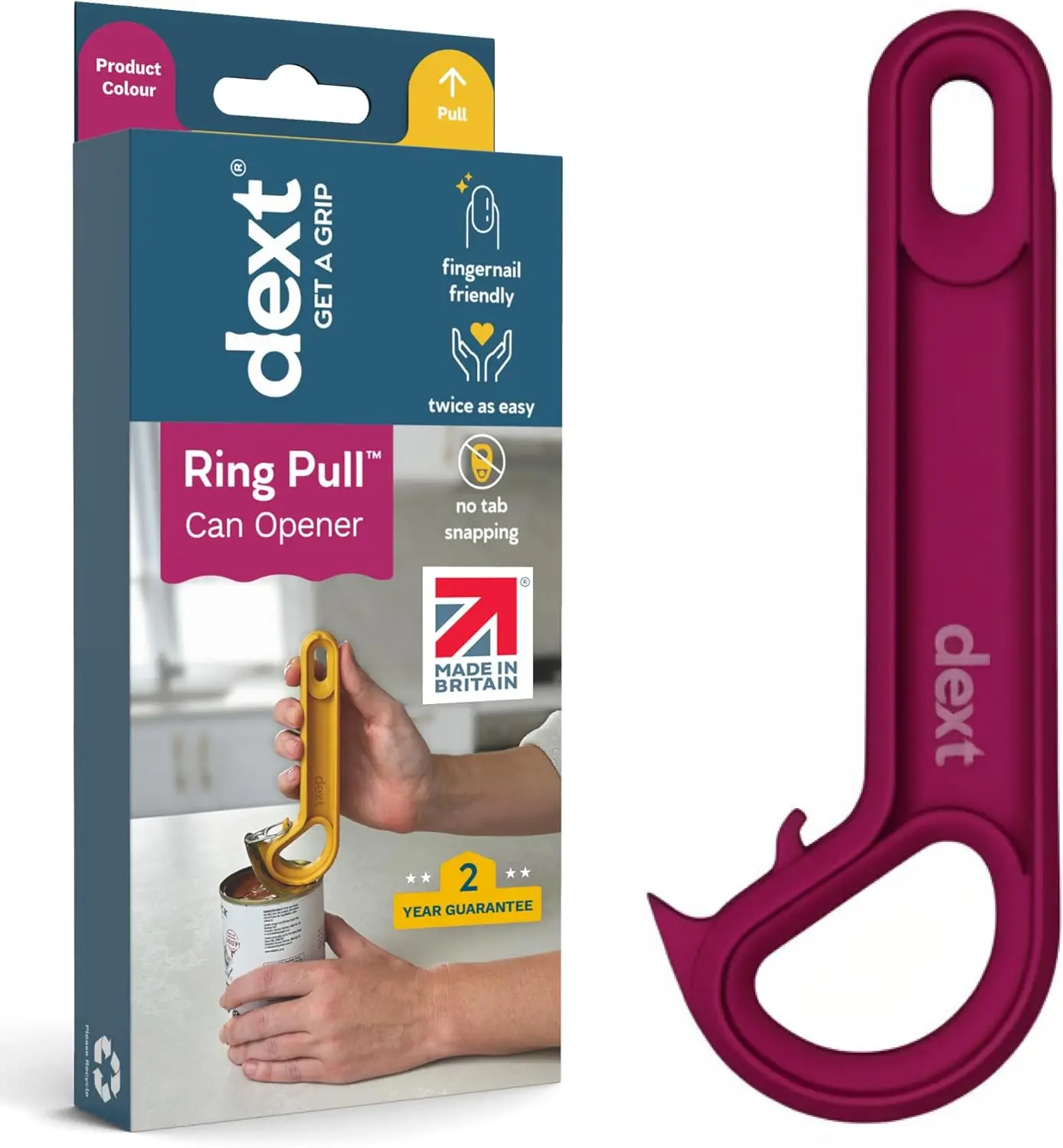 

Easy Open Ring Pull Can Opener for Seniors and Arthritis, Ergonomic Handle for Soda and Pet Food