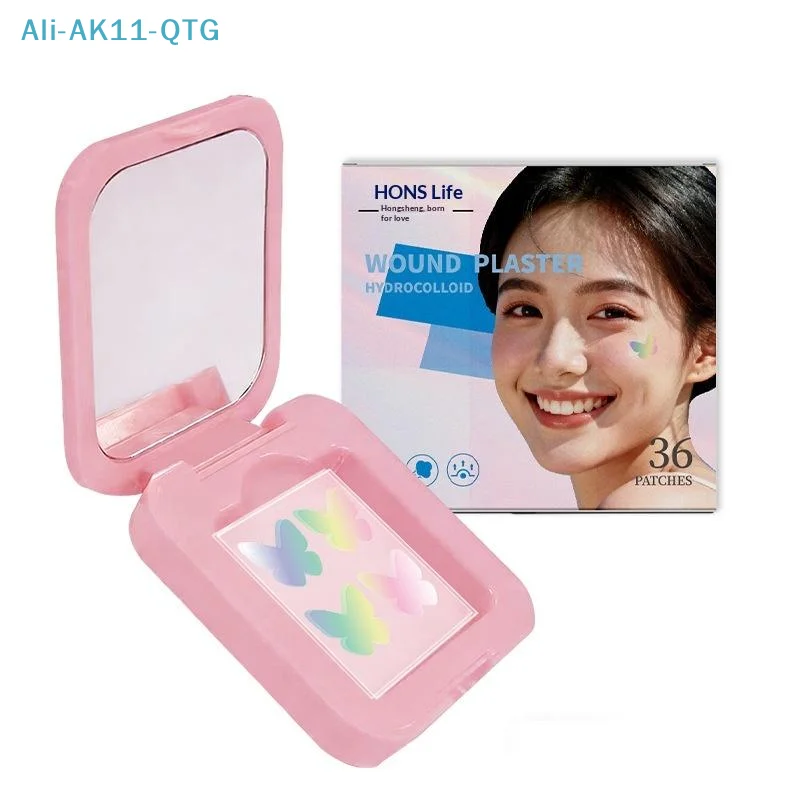 24/36 Patches Cute Colorful Laser Star Butterfly Pimple Patches Stickers Pimple Invisible Cover Skin Care Face Spot Makeup Tools