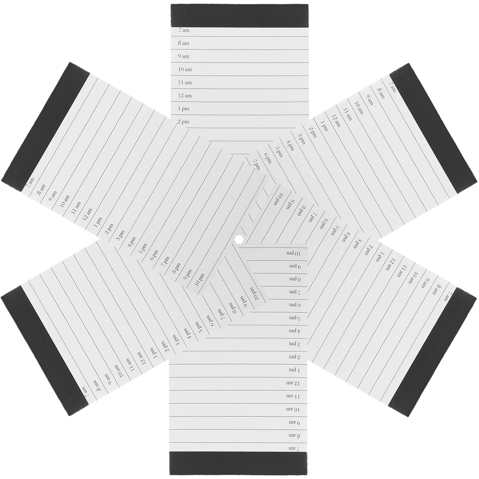 

6pcs A7 Memo Block Pocket Size Notebook Daily Planner Notepad Ruled Writing Tablets Small Lined Paper Pads For Office School