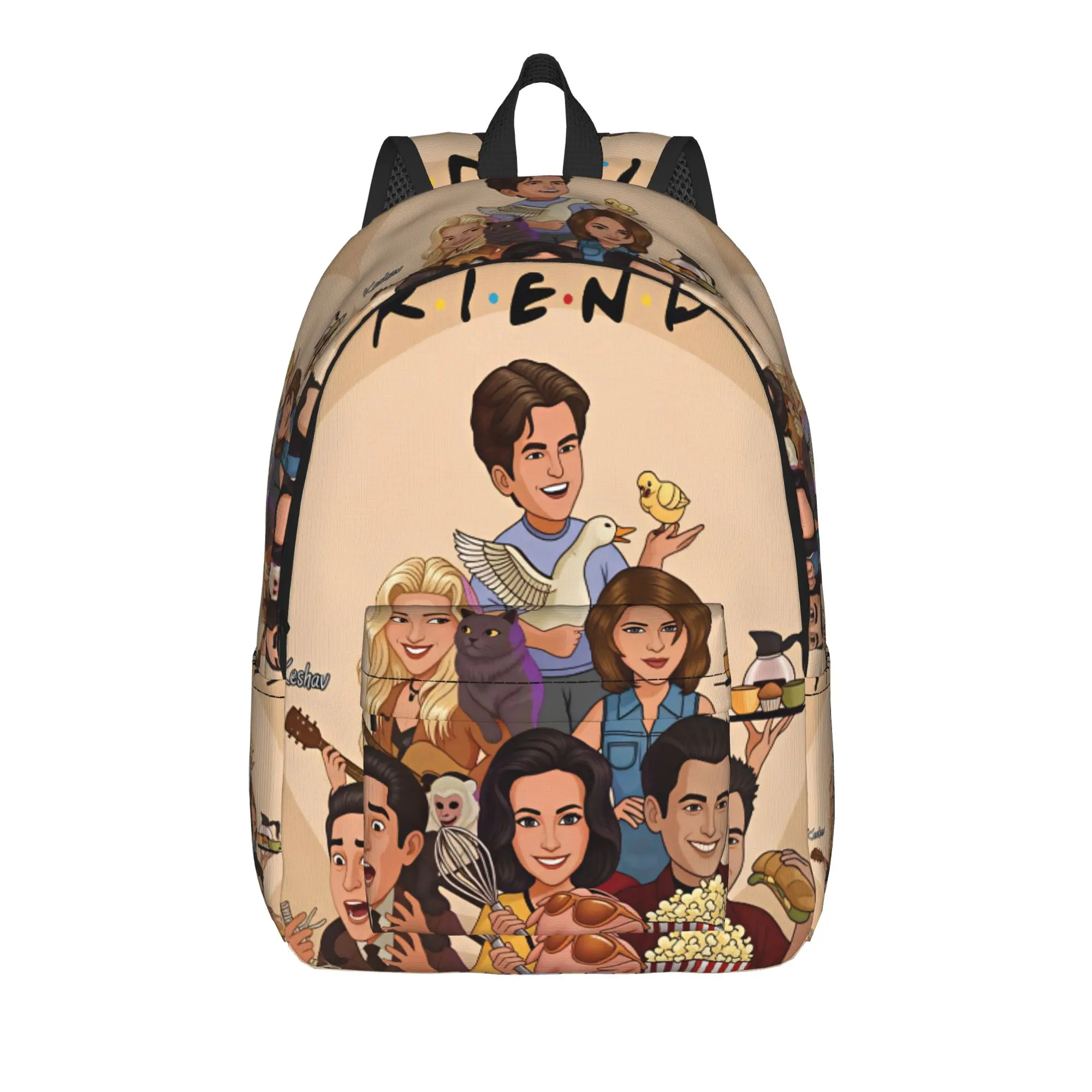 

Friends TV Show Backpack Outdoor Backpacks Female Design Lightweight High School Bags Cool Rucksack