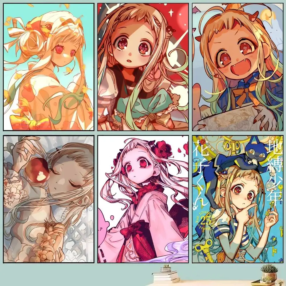 Anime T-Toilet-bound Hanako-k-Kun Yashiro Nene Posters Self Adhesive Waterproof Ideal For Living Room Bedroom Bar Decoration