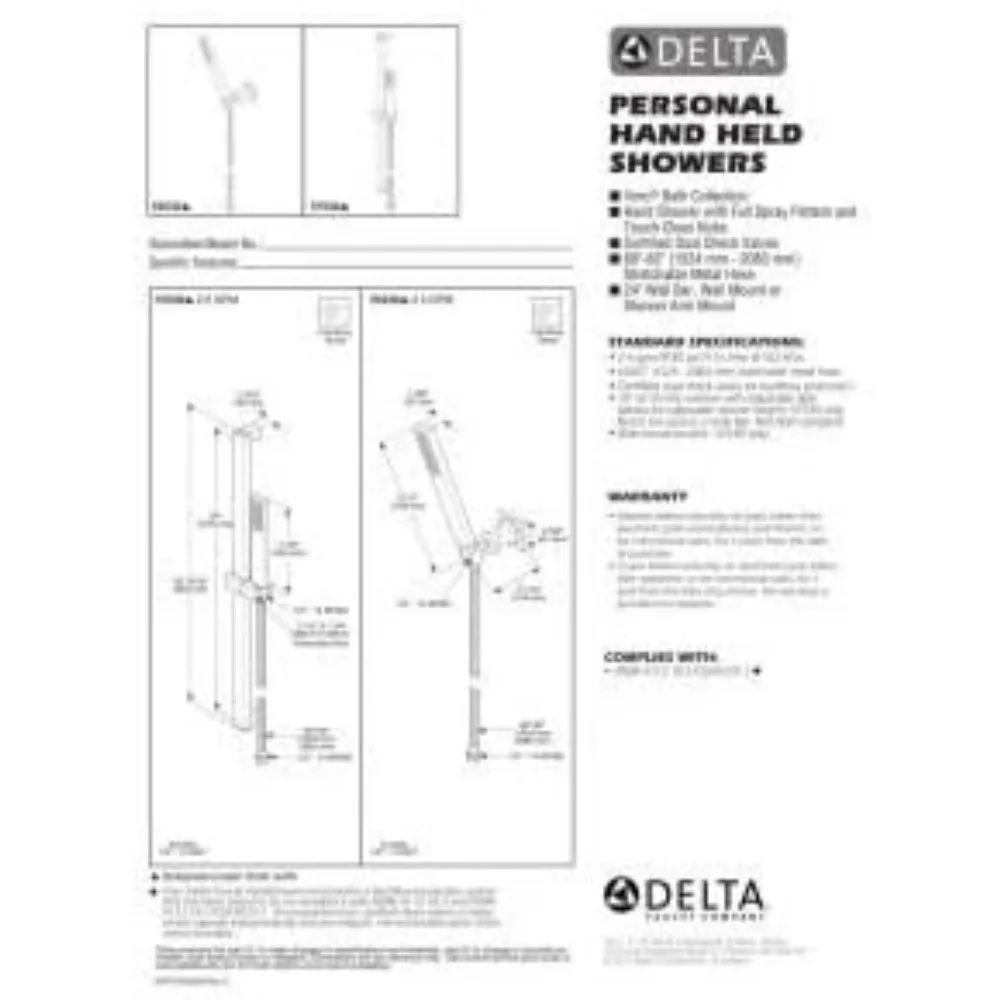Delta Stainless Steel Faucet Model 55530 with 0.5 GPM Flow Rate
