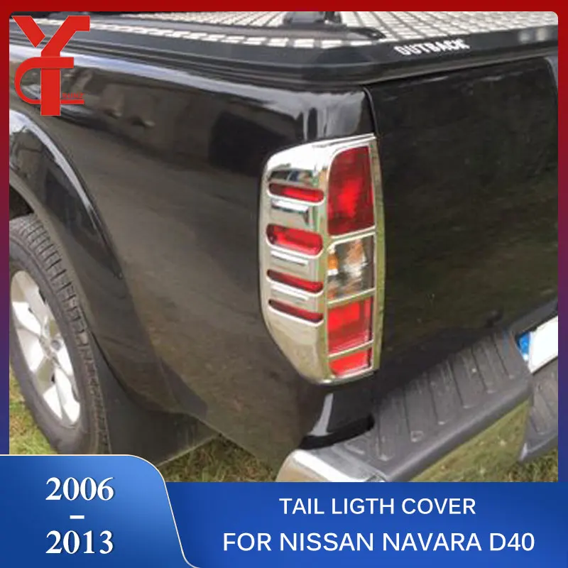 Car Tail Light Cover Lamp Trim For Nissan Frontier Navara D40 2006 2007 2008 2009 2010 2011 2012 2013 Exterior Accessories