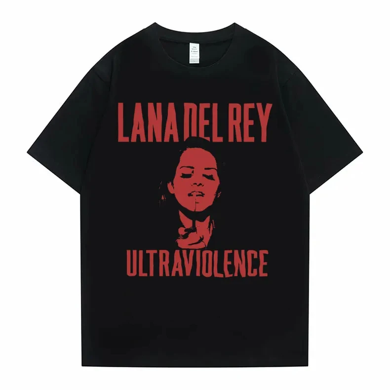 Lana Del Rey Ultraviolence Graphic T Shirt Born To Die Print Tshirt Men Women Casual Hip Hop T-shirt Short Sleeve Man Streetwear