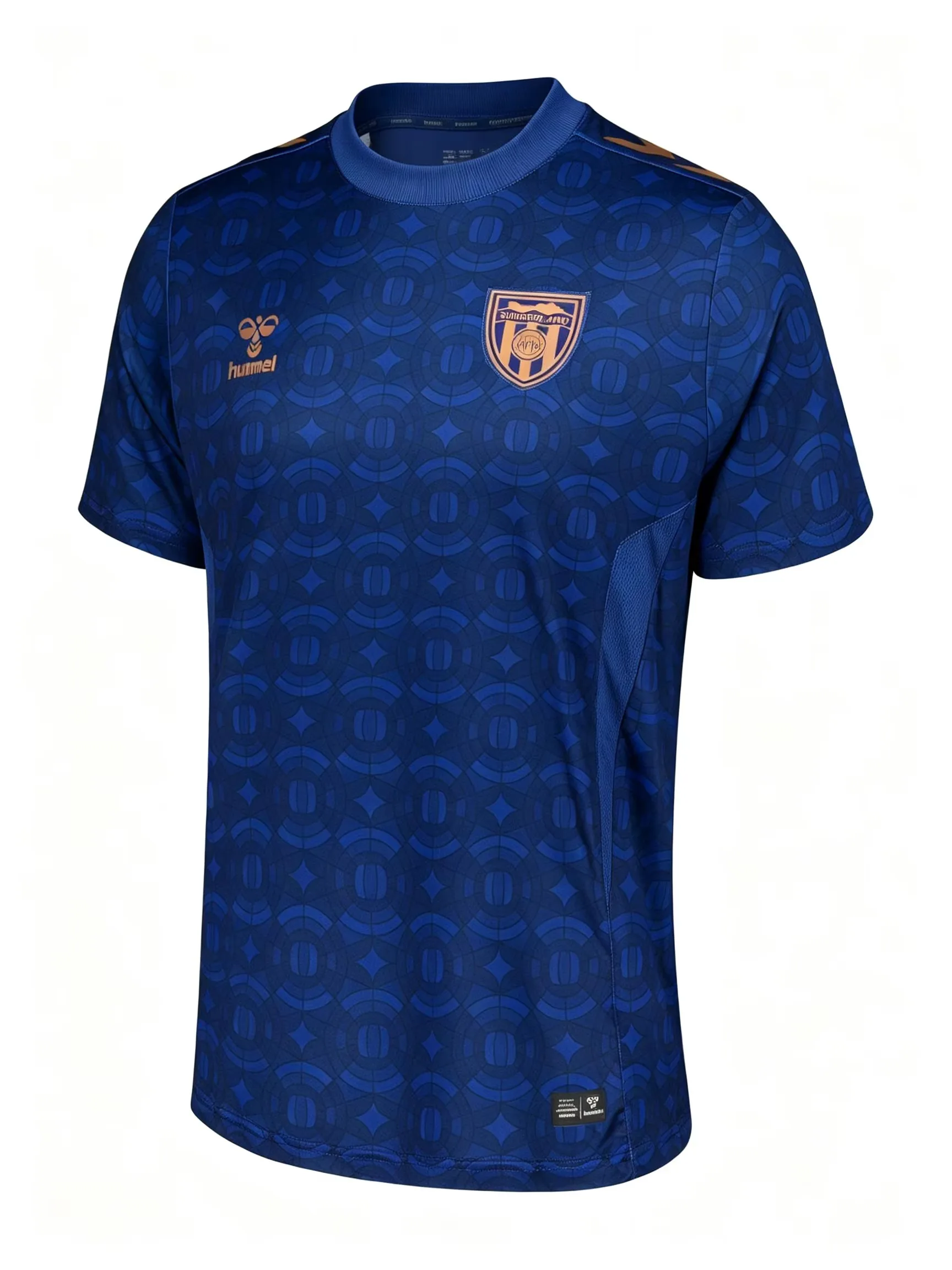 Sunderland Soccer Jersey Men Short Sleeve Quick Dry Breathable Blue Geometric Print Football Shirt Adult