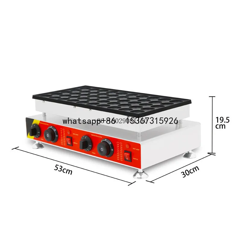 With 50 Hole Round Shape Waffle Maker Machine Commercial Dorayaki Electric Heating Muffin Machine