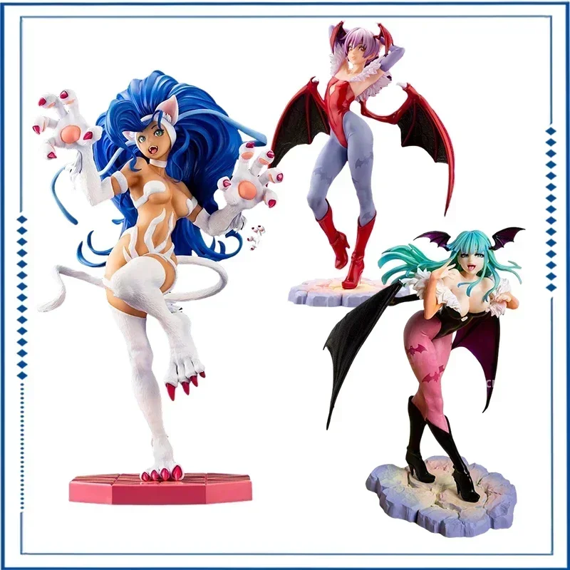 Darkstalkers Morrigan Aensland Anime Figure Lilith Action Figurine statua in Pvc Felicia Figure Girl Halloween Model Collection Toy