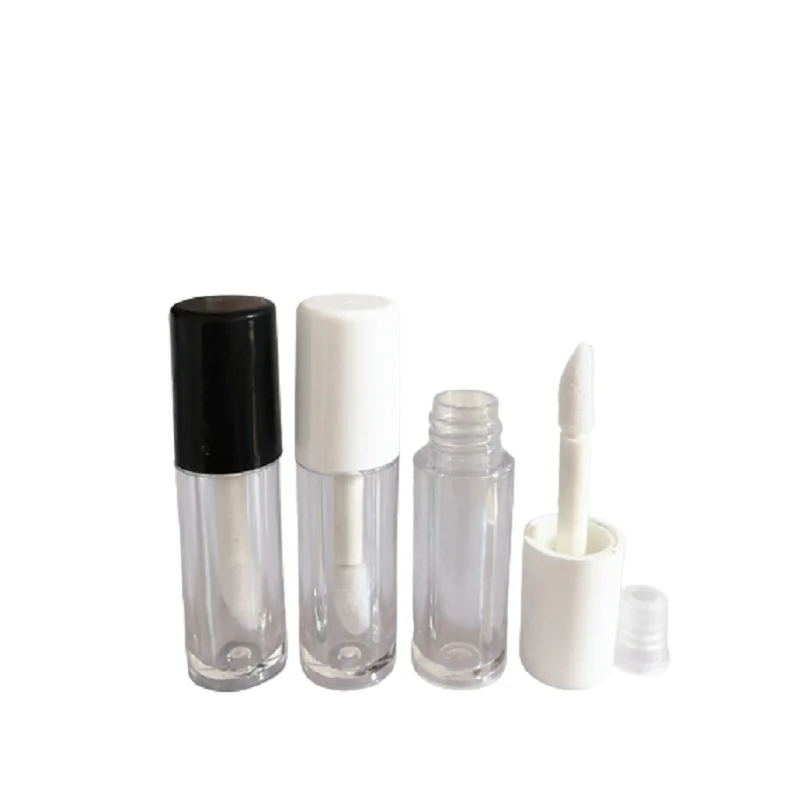 50/100/300Pcs Empty Lip Oil Bottle Liptint Tube 1ML White Black Mascara Liquid Lipstick Container Makeup Small Lipgloss Tube