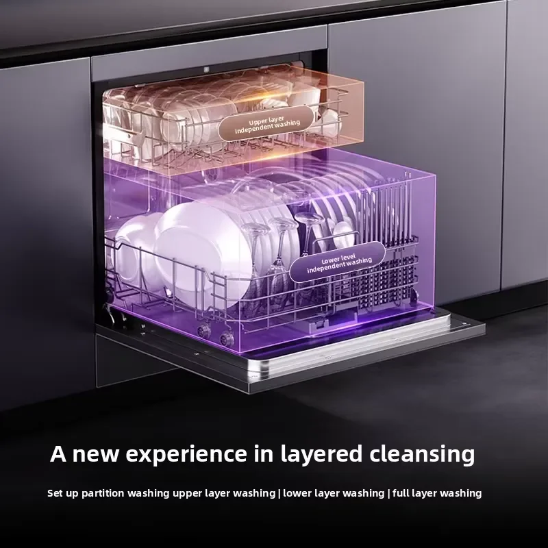 For Youmeng Embedded Dishwasher Electric Automatic Under Counter 14 Sets Tableware 50-100L Capacity Warranty Small