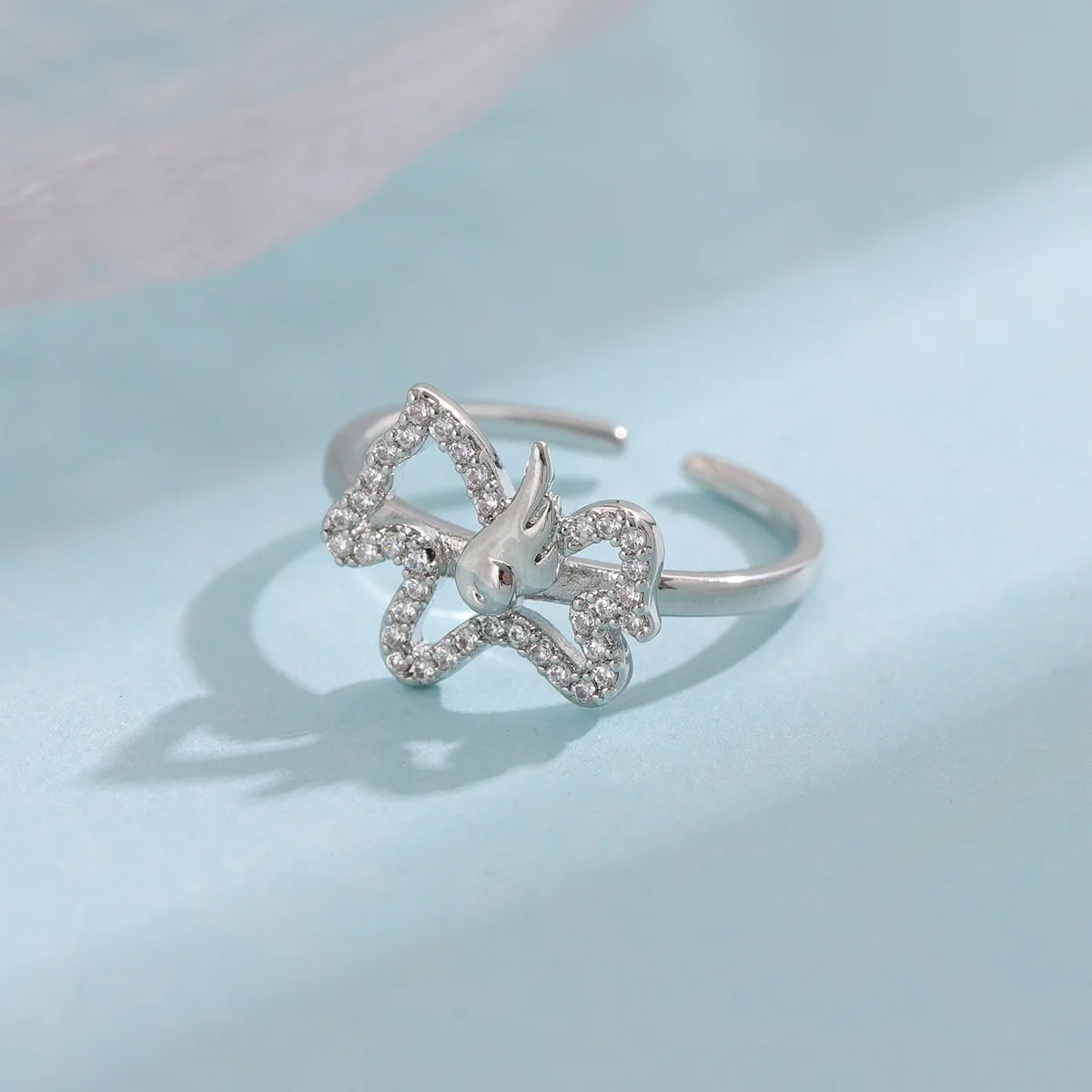 

Новая мода, индивидуальное креативное крыло, стерлинговое серебро 925 пробы, темпераментный кристалл пони, изысканные кольца для открытия лошади R395