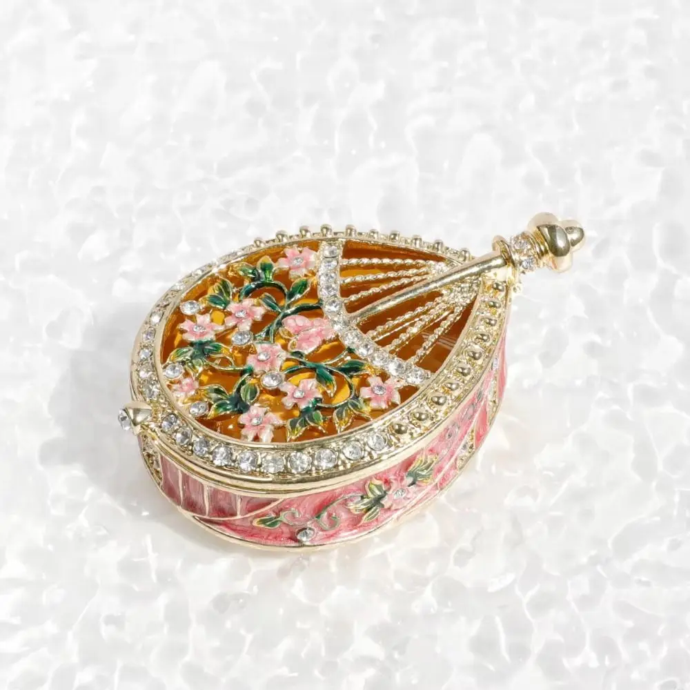 

Шкатулка для украшений с ручной росписью эмалью, креативный дизайн, металлическая коробка для хранения украшений в виде короны, роскошный стиль, коллекционная шкатулка