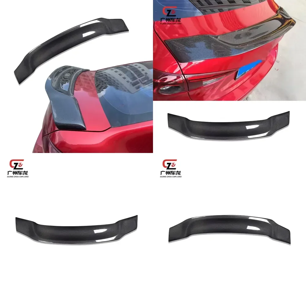For Mazda3 Axela 2013-2018 Carbon Fiber Rear Spoiler Rear Spoiler Diffuser Tail Wing Bumper Spoiler Cars Accessories