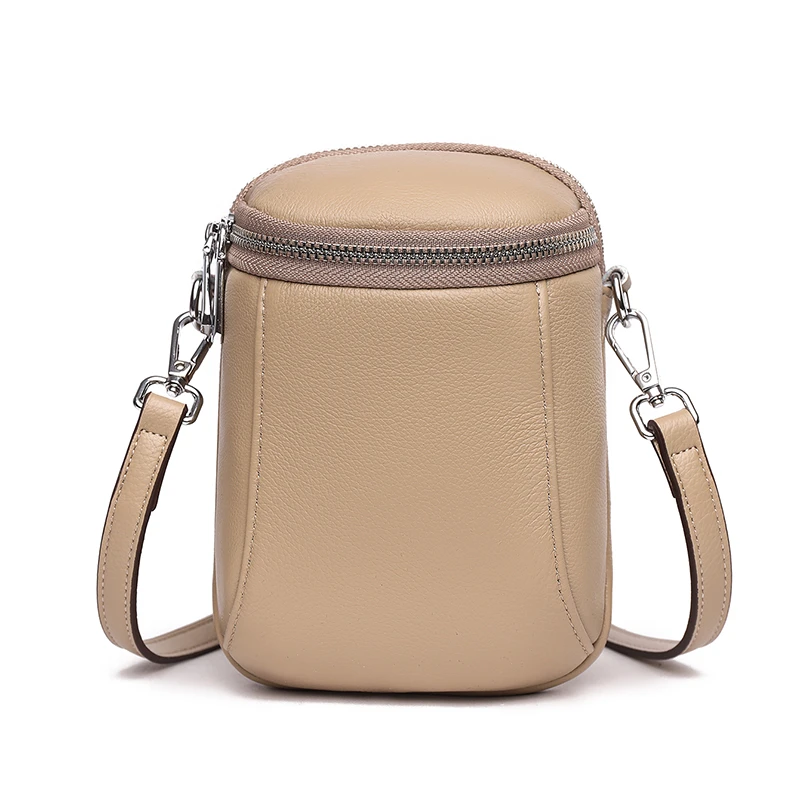 

Luxury Genuine Leather Women's Phone Bag Wallets Fashion Shoulder Messenger Bags For Women 2023 Female Small Messenger Tote Sac