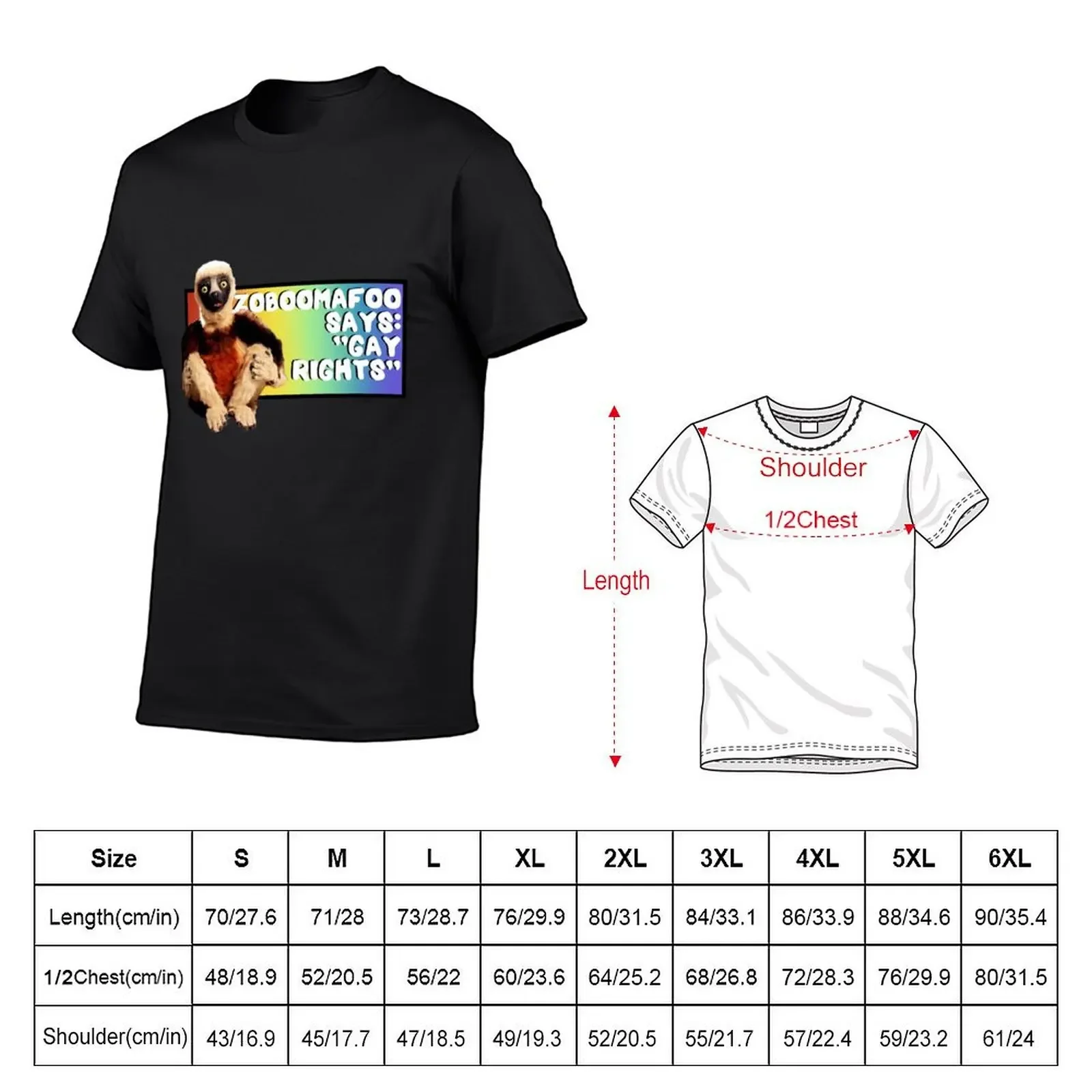 Zoboomafoo says gay rights T-Shirt boys whites animal prinfor boys Aesthetic clothing mens clothes image 5