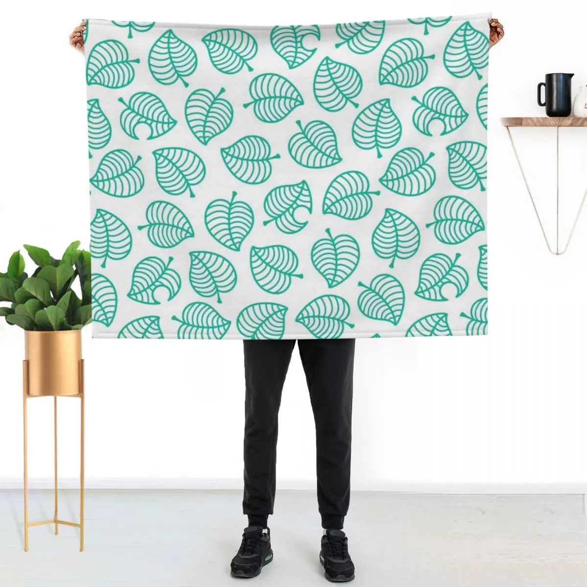 

Tanuki Leaf Throw Blanket Flannel Fleece Soft Warm Throw Blanket