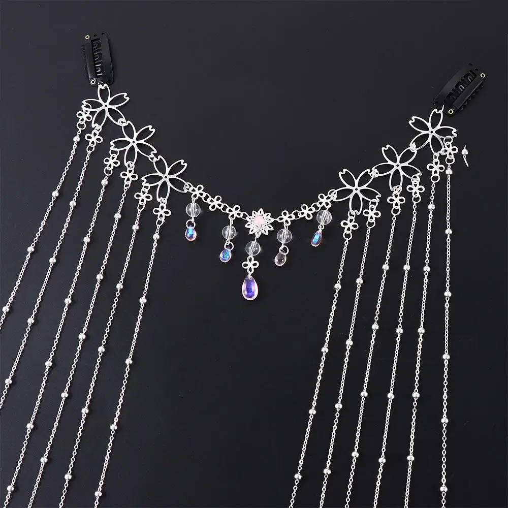 Fairy Hair Ornaments Forehead Chain Face Curtain Retro Luxury Headdress Women Hair Accessories Crystal Headband