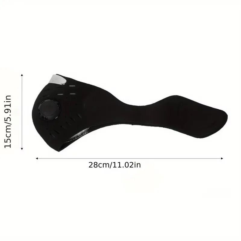 1pc Face Mask With Detachable Filter,Breathable Woven Fabric, Suitable For Cycling, Running, Walking, And Outdoor Activities