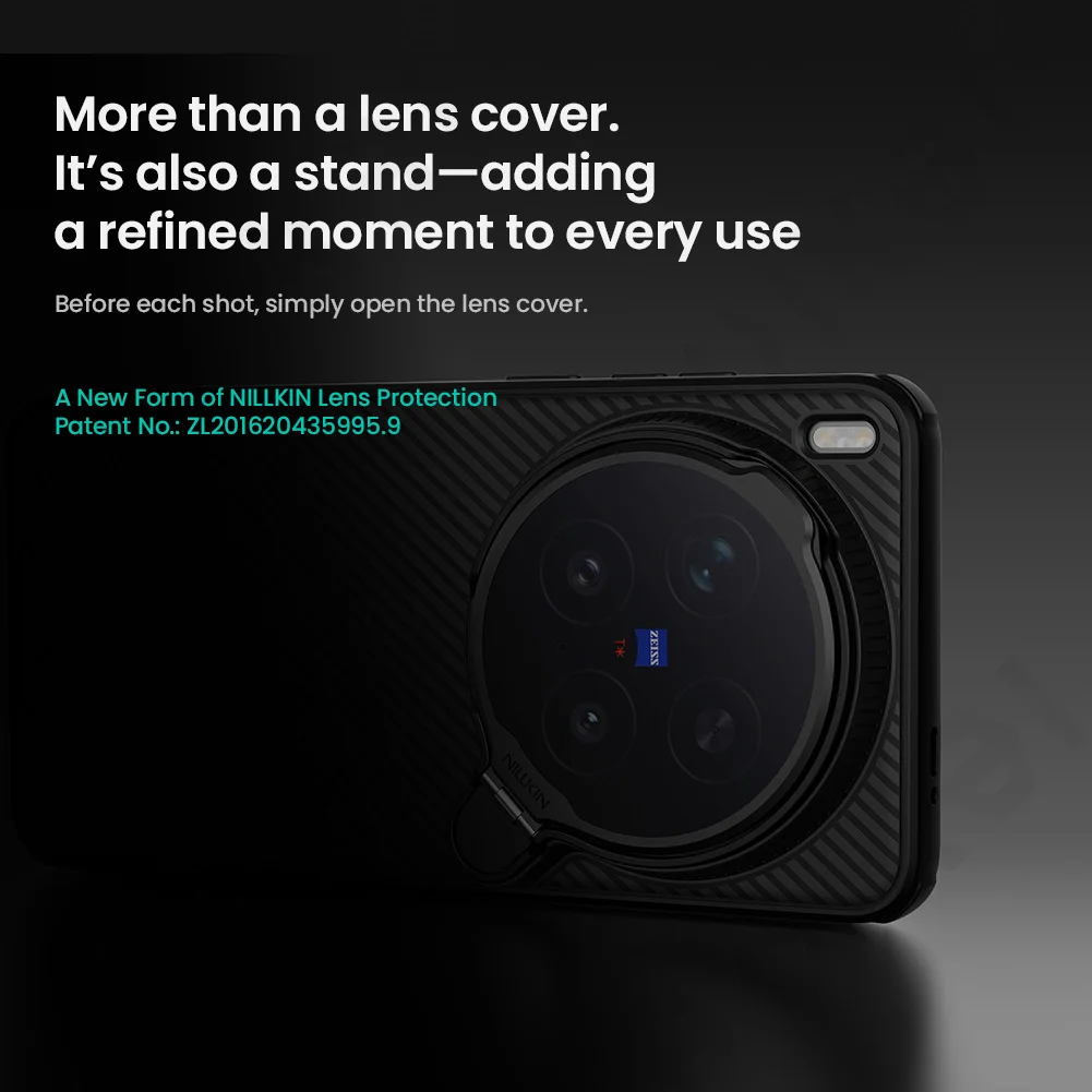 Nillkin Case for VIVO X300 Ultra 4G 5G with Slide Camera Cover Thin Slim Shockproof Protective Protector Privacy Camera Black