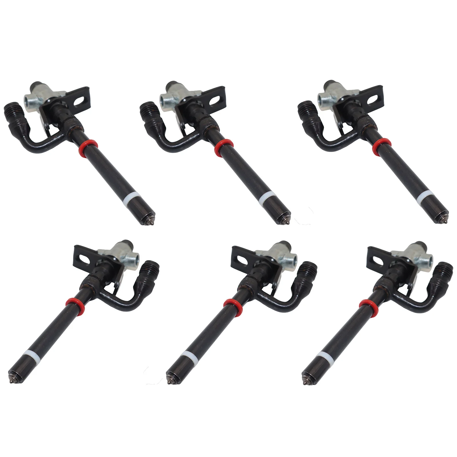 6PCS Fuel Injector RE507766 Compatible for John Deere 4045D 6068T Engines