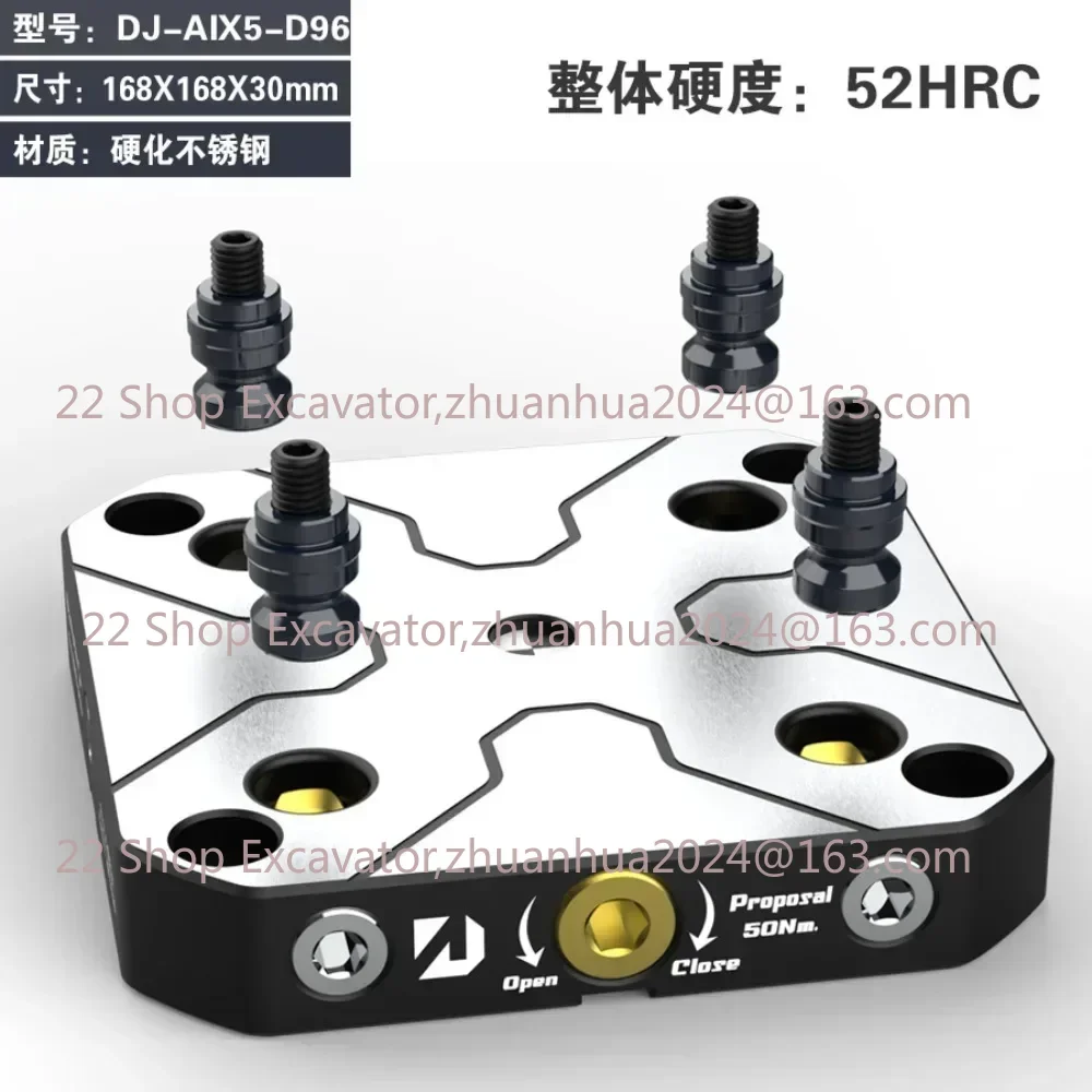 4-5 Axis Fixture Self-centering Vise Positive Paired with Zero Point Quick Change Four Axis L-block Bridge Board