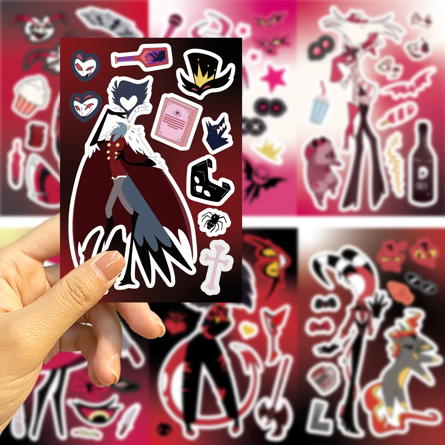 8 Sheets/Pack Cartoon Character Make a Face Stickers DIY Face Changing Collage Decals Notebook Laptop Phone Case Decor Stickers