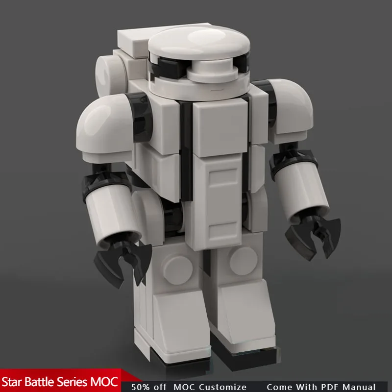 60 PCS Space War Zero G Stormtrooper MOC Customize Modular Building Block Simple Design Creative Design DIY Toy Christmas Gift