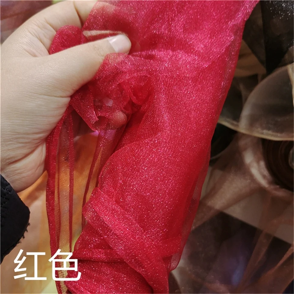 JZQ Роскошная многоцветная блестящая кружевная ткань из тюля и сетки для выпускного платья и вечернего платья, ткань на подкладке свадебного платья