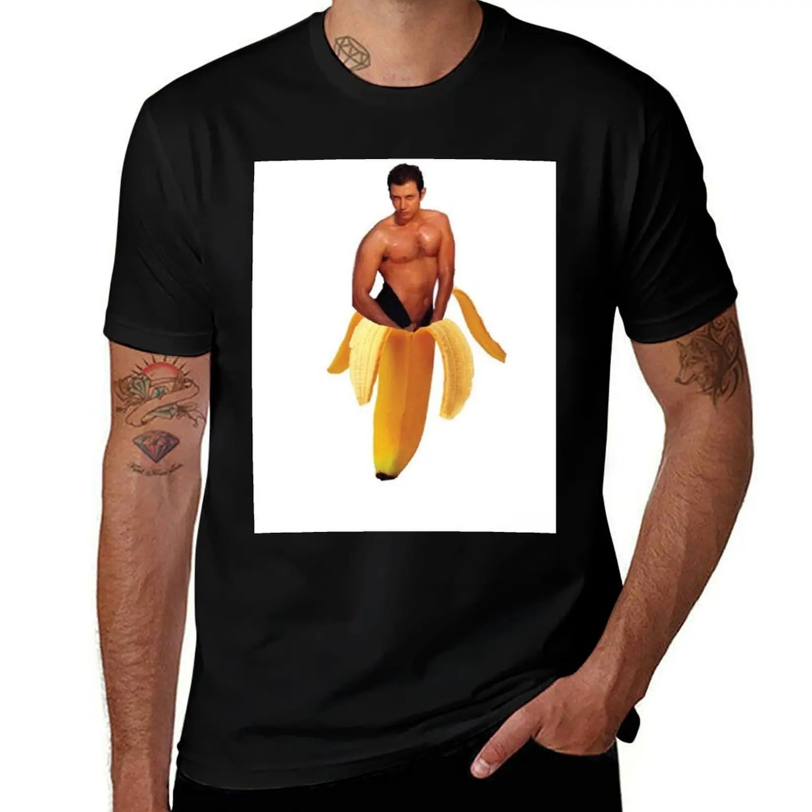 Bananana Premium Scoop T-Shirt Minimal Art Print T-Shirt