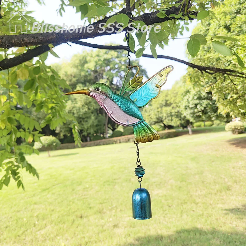 【S】Wind Chime Japanese Glass Style Goldfish Garden Hanging Outdoor Decor Pendant Furin Fish Ornament Interior Design