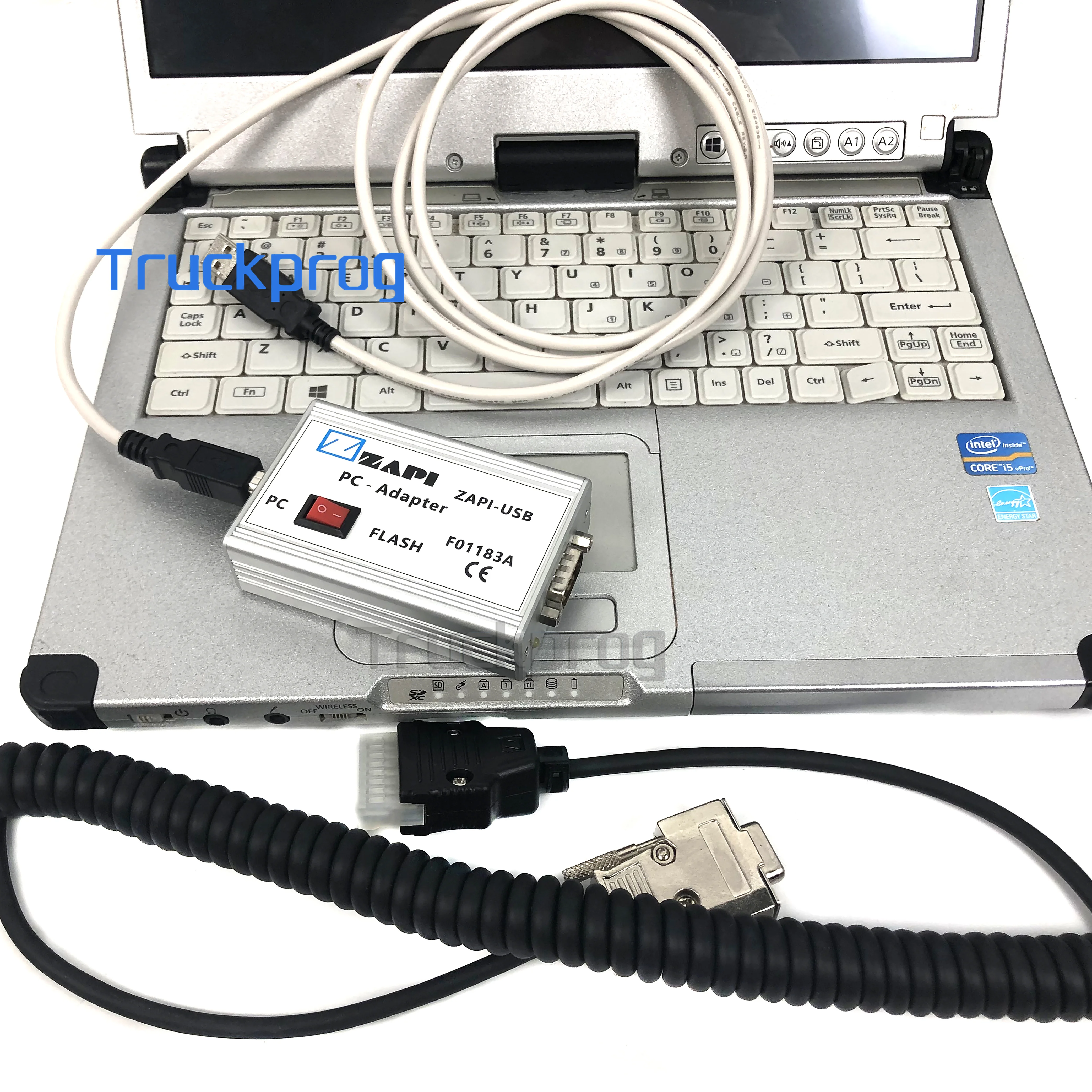 C2 laptop forklift truck diagnostic tool ZAPI F01183A CAN-BUS electric console controller diagnostic programming cable tool