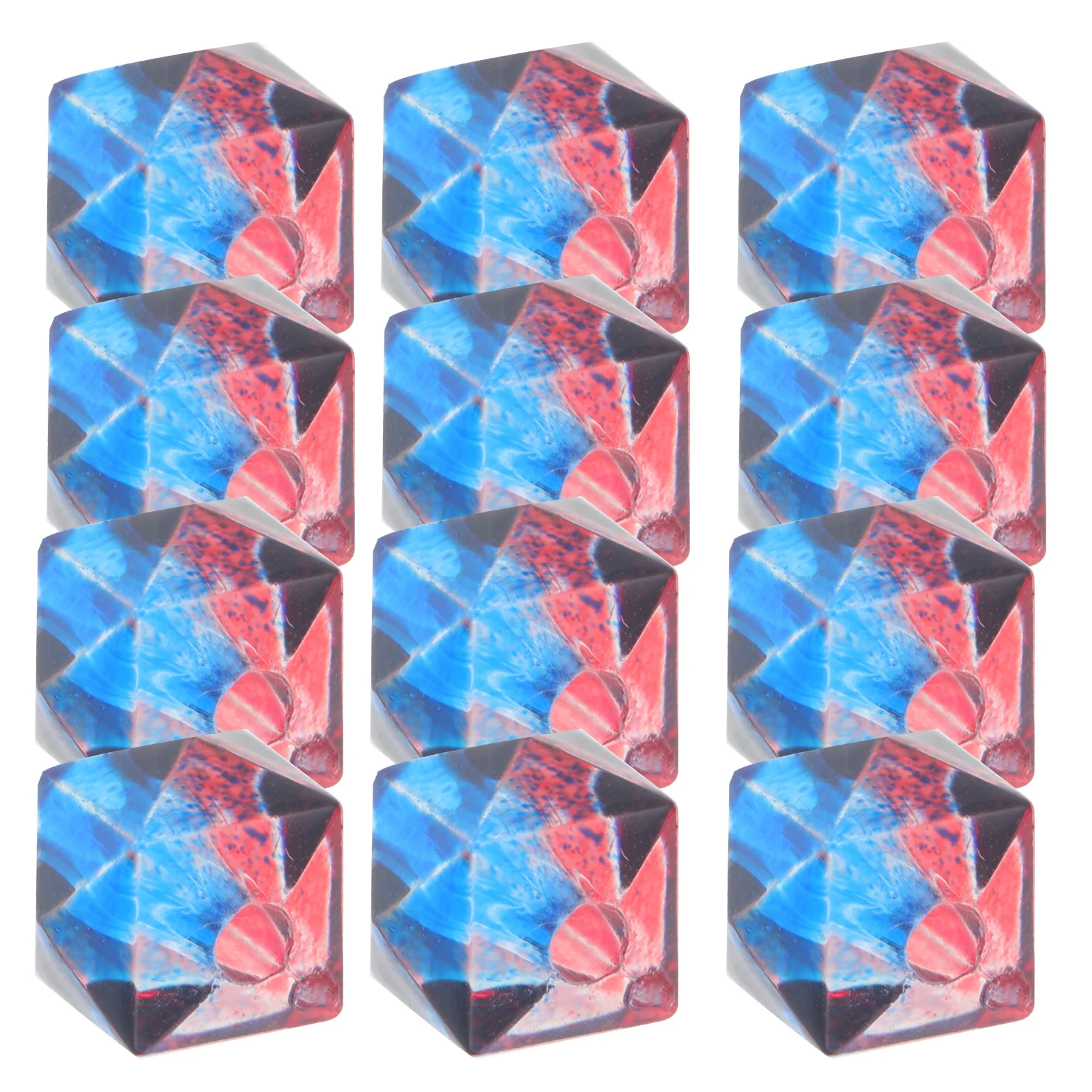 200Pcs Double Color Painted Beads Acrylic Spacer Loose DIY Craft Geometric Shapes for Jewelry Making Necklaces Bracelets Hair