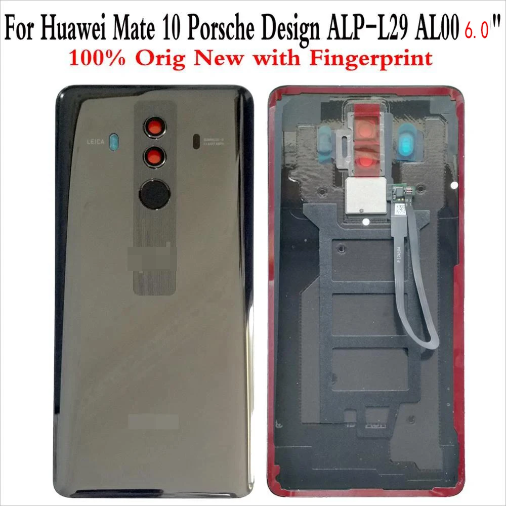 

Shyueda 100% OEM New For Huawei Mate 10 Porsche Design ALP-L29 AL00 5.9" Glass Rear Back Housing Battery Cover With Fingerprint