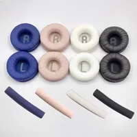 Leather Foam Earphones Replacement Covers Cushions Pad Top Headband For JBL JR300 T450BT T500BT Tune600 Headset 70mm Ear Pads