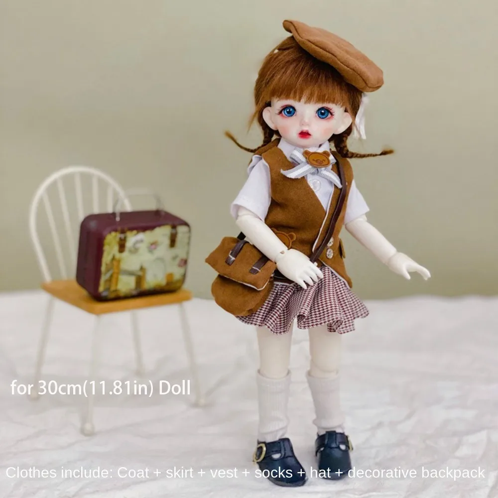 Nieuwe elegante 30 cm poppenkleertjes mooie schattige 1/6 BJD pop outfit set casual meisje speelgoed cadeau DIY