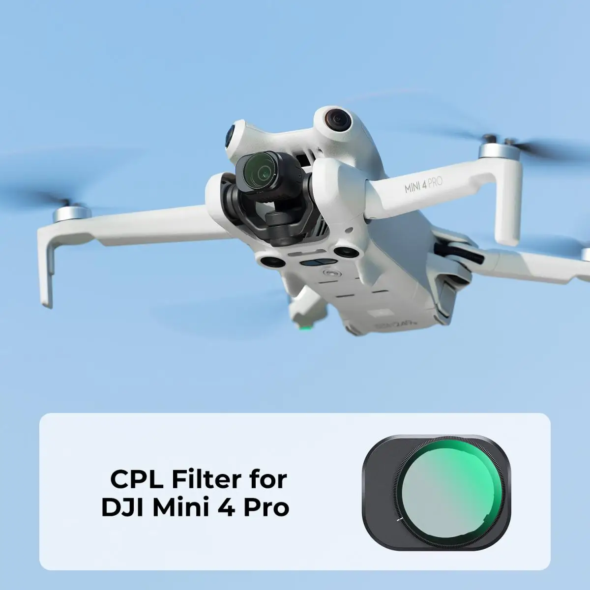 K&F Concept CPL Lens Filter for DJI Mini 4 Pro with Single-sided Waterproof Anti-reflection Green Film