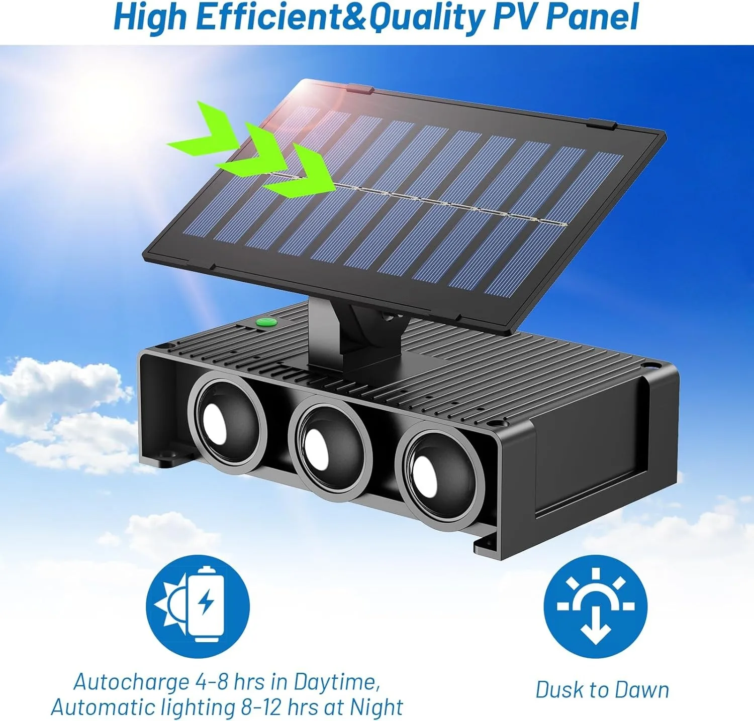 Solar RGB Wall Washer Sconce Light Outdoor IP65 Waterproof LED Up Down Solar Powered Lighting for Patio Courtyard