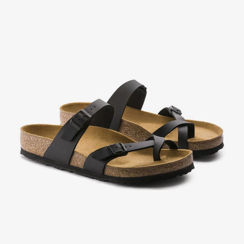 

Toe-strap German-style sandals,Men's and women's genuine leather cork sandals for casual fashion,Arch Support