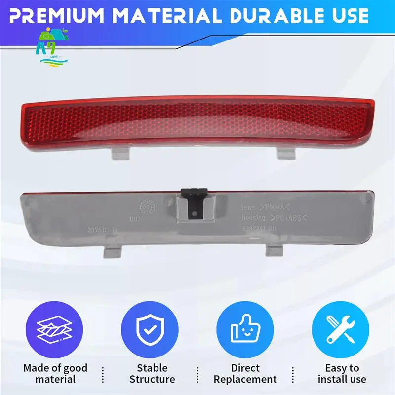 

A09E-Bumper Reflector Rear Bumper Taillight Reflector For Land Rover Range Rover L322 Freelander LR2