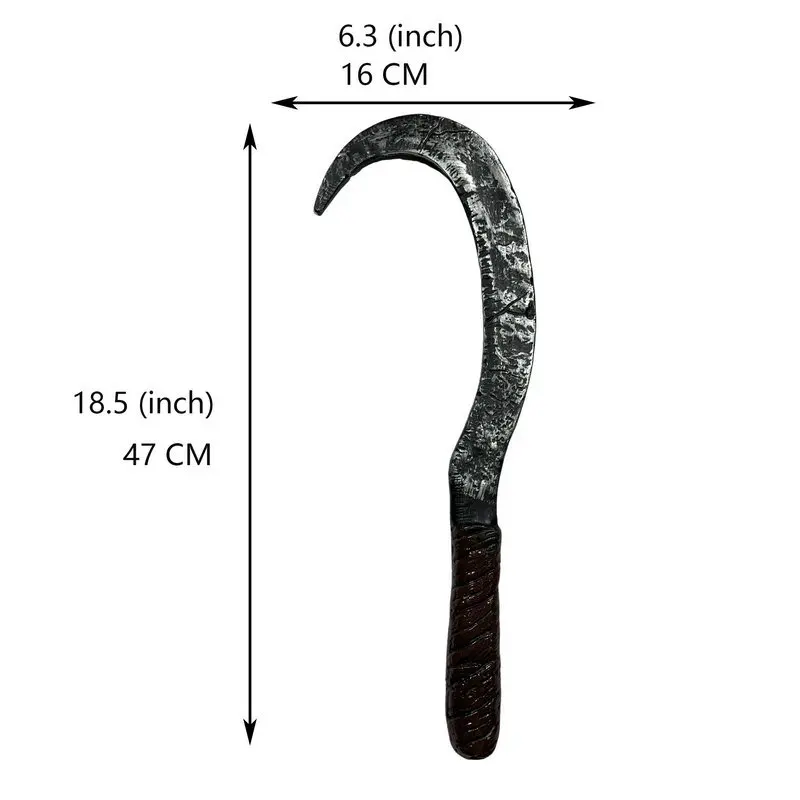 플라스틱 도끼 구부러진 후크 소품, 외계인 해골 낫, 유령 도끼 원피스, 파티 무기 및 장비 소품