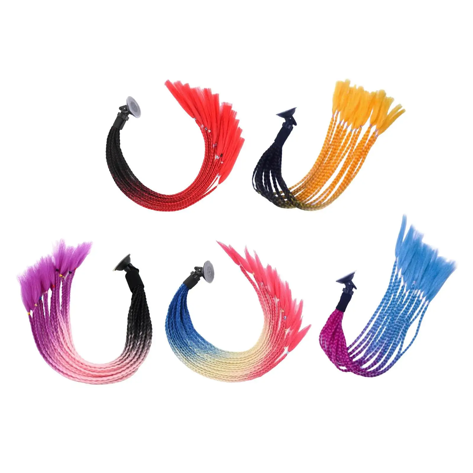 Motorcycle Helmet Braids Ponytail Dreadlocks Ponytail Braid Gradient Ramp for