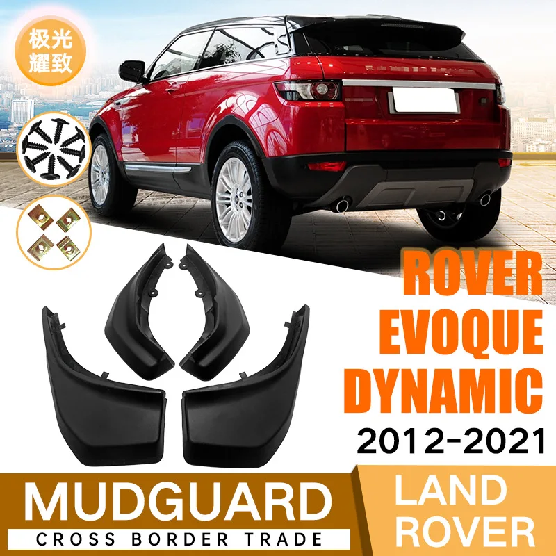 

For Land Rover Evoque Dynamic 2012-2021 Car Molded Mud Flaps Splash Guards Mudguards Front Rear Styling