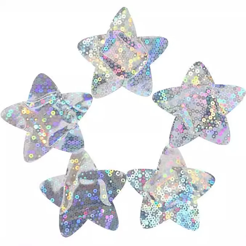 10pcs/set Laser Color Band Aid Star Strip Shape Plaster Holographic Color Patch For Wound Dressing Fashion Adhesive Bandages