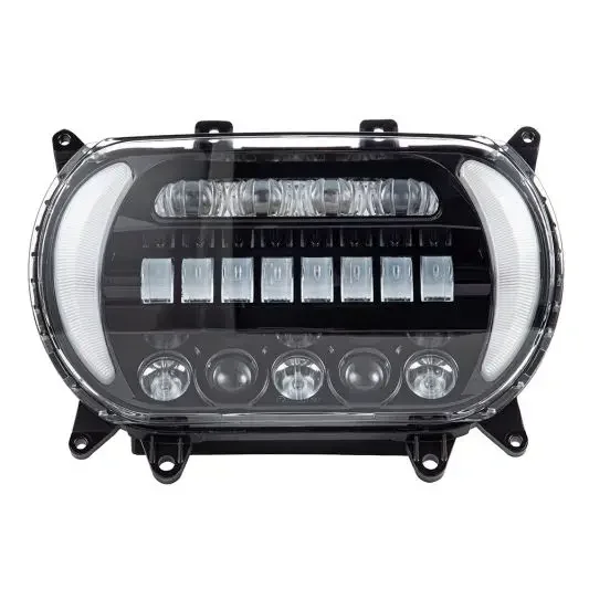 Motorcycle Aggresive All In One LED Headlight For Harley Davidson Road Glide 2015-2022