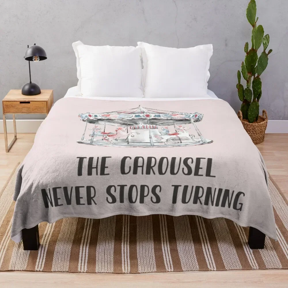 

The carousel never stops turning Throw Blanket Flannel halloween Blankets