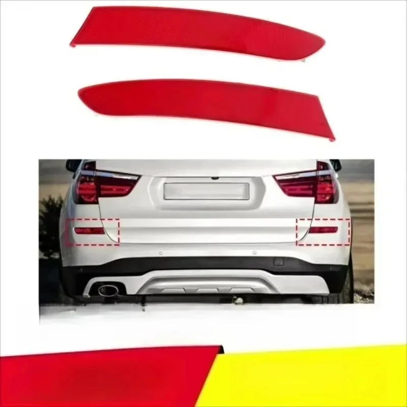 

For 2PCS F25 X3 2014-2017 Red Lens Red Led for Rear Bumper Bumper Reflector Car Tail Brake Stop Signal Lights Popular
