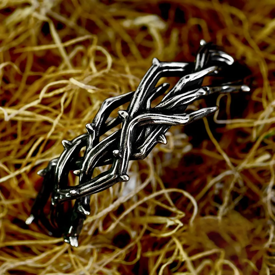 New Arrival Stainless Steel Thistles Thorns Bracelet Punk Hollow Out Design Cuff Bangles For Men Women Fashion Jewelry Wholesale