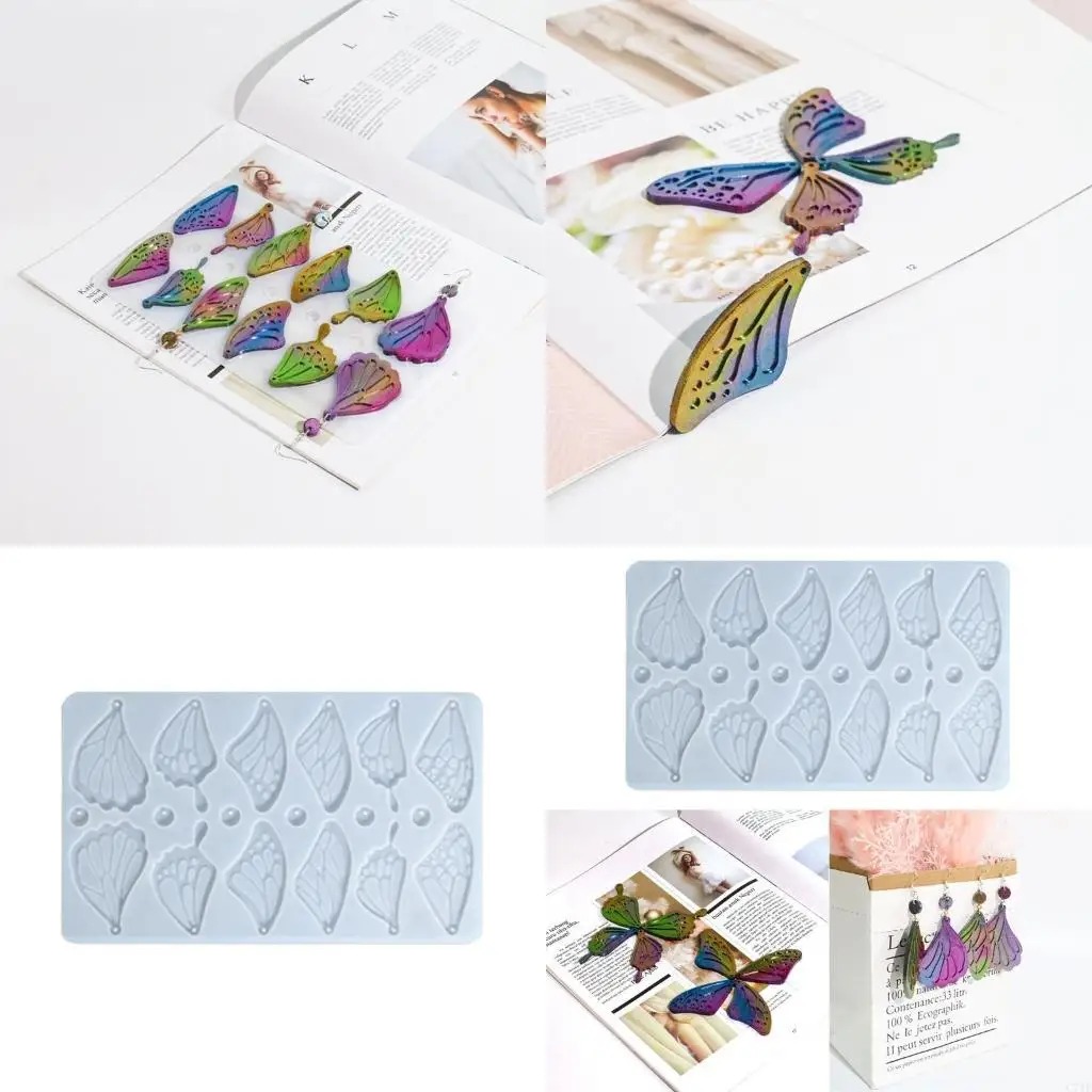  Keychain Mold with Hole Clay Mold Jewelry Tool Silicone Material for Hand-Making