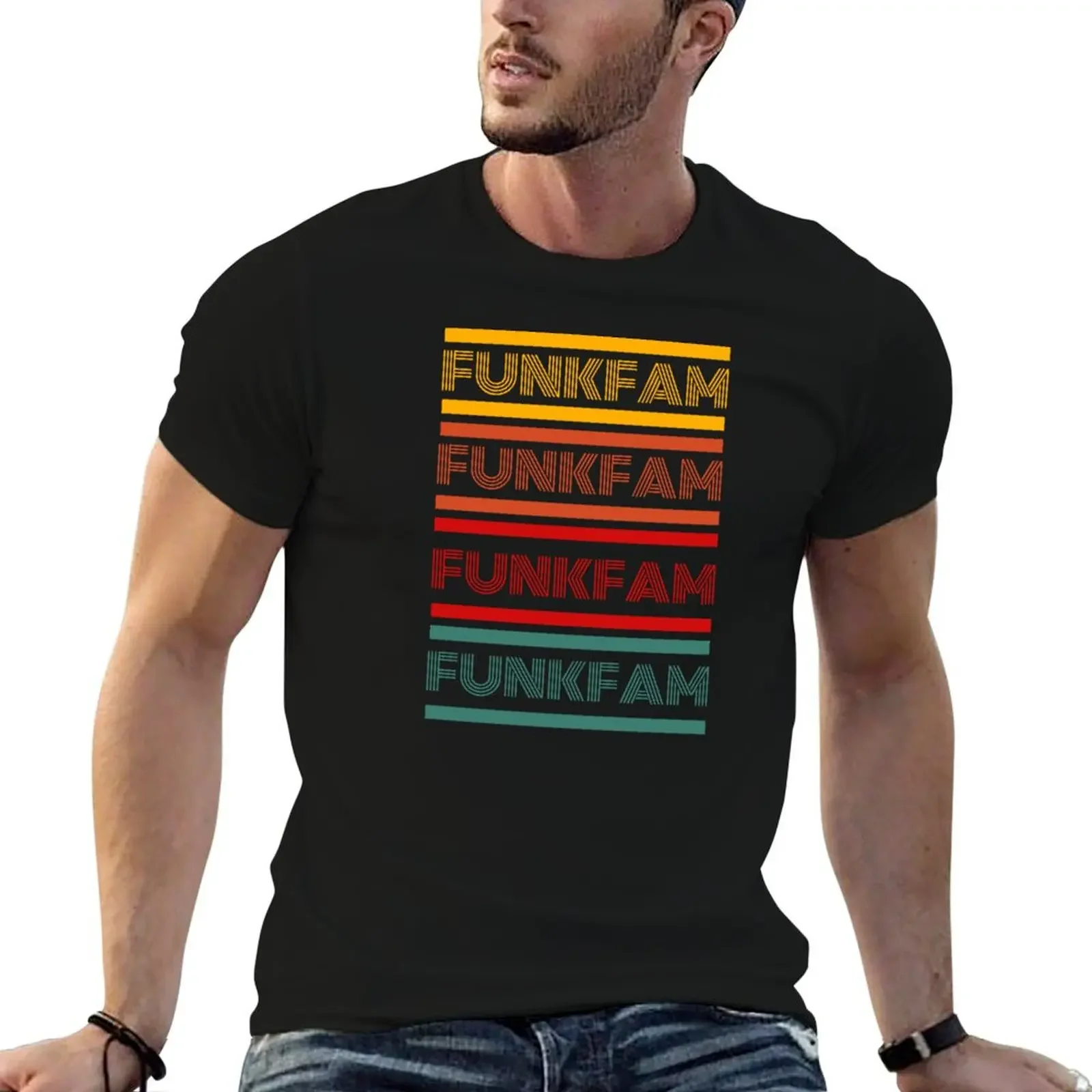 

Funk Fam Family Fans Vintage Letters T-Shirt quick-drying cheap stuff mens graphic t-shirts anime