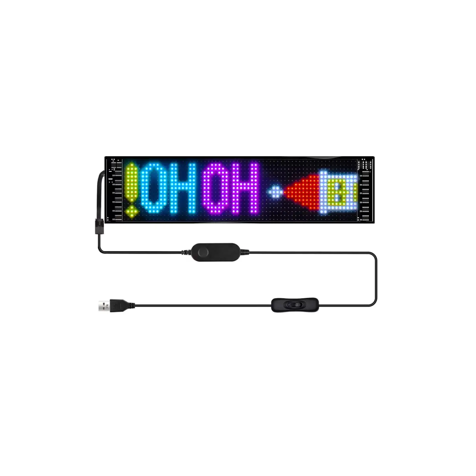 

Светодиодная панель Гибкий RGB-экран 16X32 Светодиодные бусины USB Bluetooth Водонепроницаемая мягкая доска Окна для рекламы магазина автомобиля