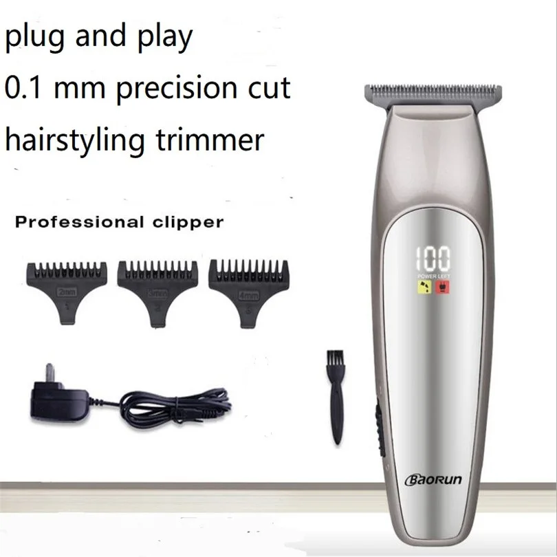 

Electric Hair Trimmer For Man 0.1mm Precision Trimmer Bald Head Haircut Machine Outline Fade Style Man Face Beard Shaver Razor